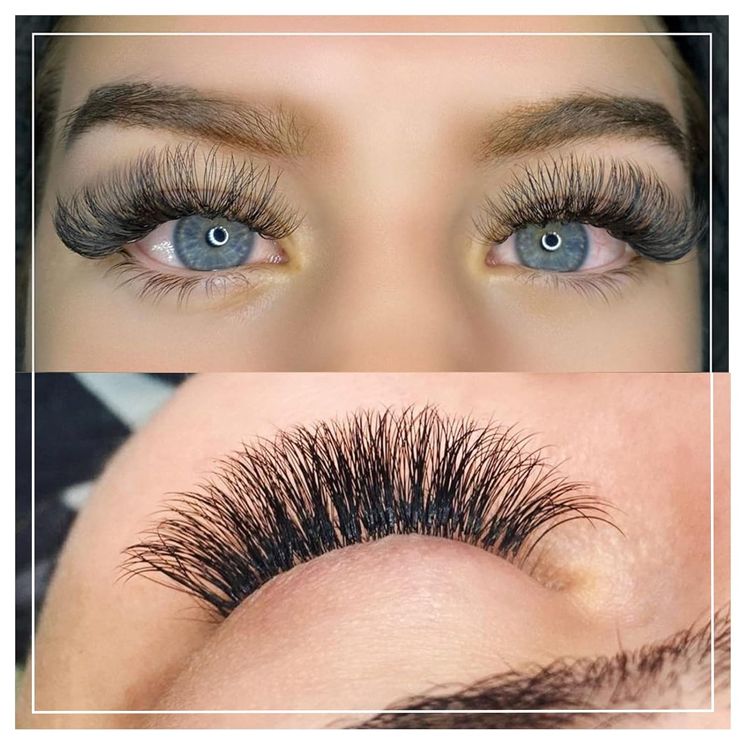 Volume Lash Extensions Thickness 0.10mm D Curl Mix Length 9-16mm Rapid Blooming Easy Fan Mink Black|Thickness 0.05/0.07/0.10/0.12mm C/D Curl Length Single 8-18mm Mix 8-15mm 9-16mm|