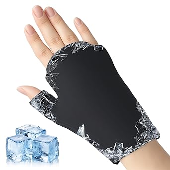 (Talla S Guantes de gel frío para terapia fría y caliente, Bolsa gel frio alivian torceduras, hinchazón y dolores muñeca, Guantes artrosis son aptos para tenosinovitis, artrosis y reumatismo