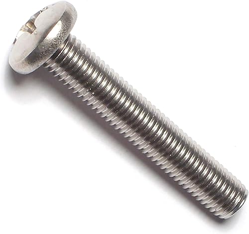 014973200466 Tornillos de máquina Phillips Pan 1/4-28 x 1-1/2, Pieza-6