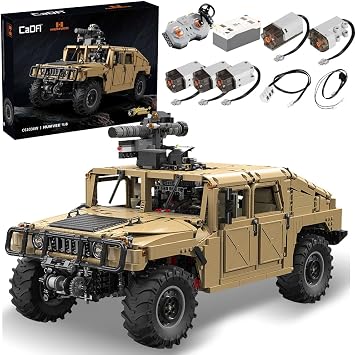 CaDA C61036W HUUMVEE Vehicle Building Block Set, Master 18 3935PCS RC Climbing Car Building Block Kit with Power Function,Off-Road Car Model for Adults Collectors