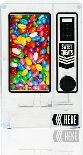 Miniatura 30 de YOBRO Dispensador de dulces, bonita máquina expendedora para escritorio, máquina manual de dulces, dispensar mini caramelos, regalo de cumpleaños