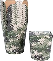 Vista 24 de Restaurantware Bio Tek - Contenedores de comida de 3.2 x 2.9 x 4 pulgadas, 200 cajas de fideos duraderas, desechables y sostenibles, cajas redondas