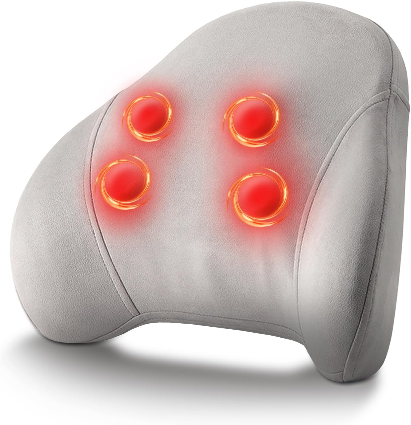 Shiatsu Back Massager with Heat,Deep Tissue Massage for Neck, Shoulder and Lower Back Pain Relief,Rechargeable Portable Back and Neck Massager for Home,Car,Office,Travel