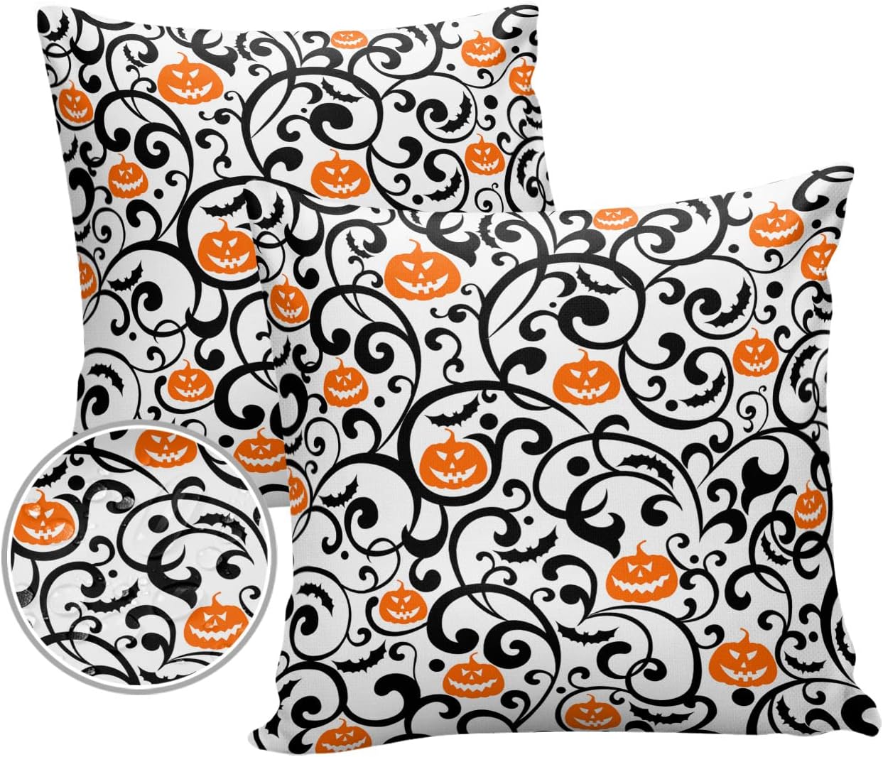 Halloween Pumpkin Outdoor Pillow Covers 24x24 Inch