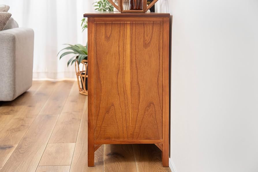 Amazon｜東谷 ティンバー キャビネット PM-308 ブラウン