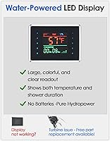 Vista 5 de ROVOGO Sistema de Torre de Panel de Ducha LED con Cabezal de Ducha de Lluvia con Niebla, Chorros Corporales, Ducha de Mano y Caño de Bañera, Luces