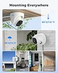 REOLINK 5MP 8CH Home Security Camera System with 2TB HDD RLK8-520D4-5MP | 4pcs 5MP PoE IP Cameras Outdoor with Person/Pet/Vehicle Detection, 4K 8CH NVR with 2TB HDD for 24-7 Recording