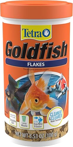 Miniatura 24 de Tetra Goldfish Flakes, dieta nutricionalmente equilibrada para peces de acuario, copos enriquecidos con vitamina C, 7.06 onzas