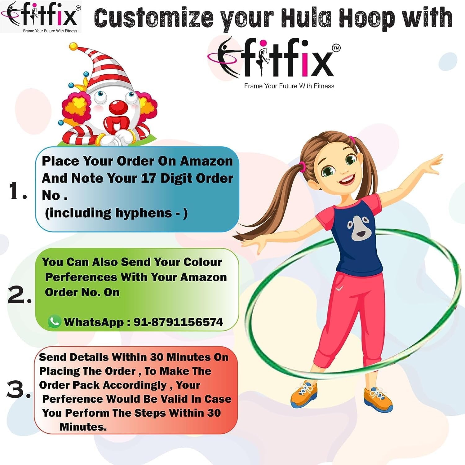 Welded Hula Hoop Exercise Ring for Fitness for Boys,Girls, Kids and Adults (Multi Color)