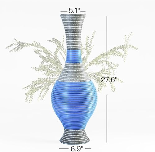 Miniatura 2 de Jarrón alto para piso, 27.6 pulgadas, 27.6 in, jarrón grande de piso de 2.29 pies para Home Deocr, 70PV26