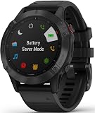 Garmin Fenix 6 Pro, Gray Noire avec Bracelet Noir - 3
