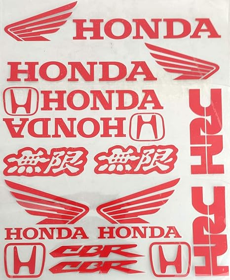Amazon Wsy 078車用 バイク用 防水カッティング ステッカー 並行輸入品 クリアフィルム 転写ステッカー レッド バイク用 ステッカー デカール 車 バイク