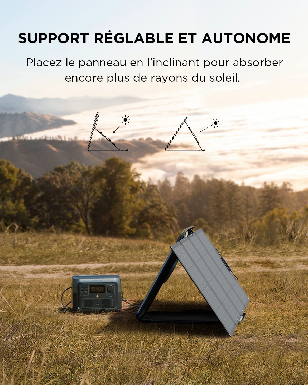 ECOFLOW Station électrique portable RIVER 2 MAX avec Panneau solaire portable de 160W，sortie 1000 W, Seuls Quelques Petits défauts dans l'emballage, Le Produit n'a Pas été utilisé(Reconditionné)