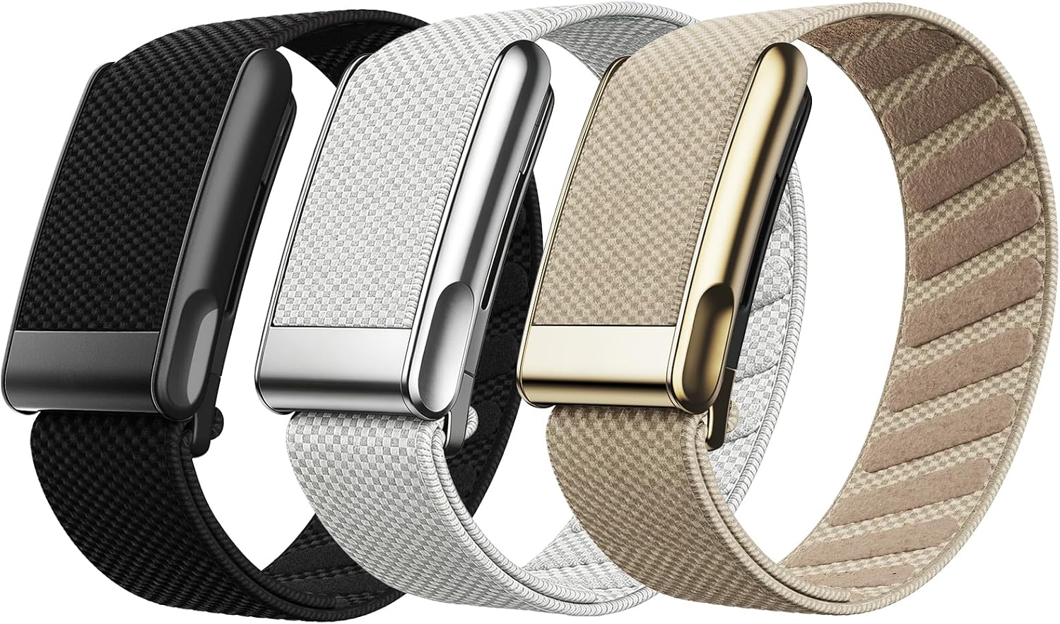 3 Pack Nylon SuperKnit Sport Bands Compatible with WHOOP 5.0/MG Band for Men Women - Soft, Breathable & Comfortable, Adjustable Replacement Wristbands Straps- Not Compatible with Gen 4