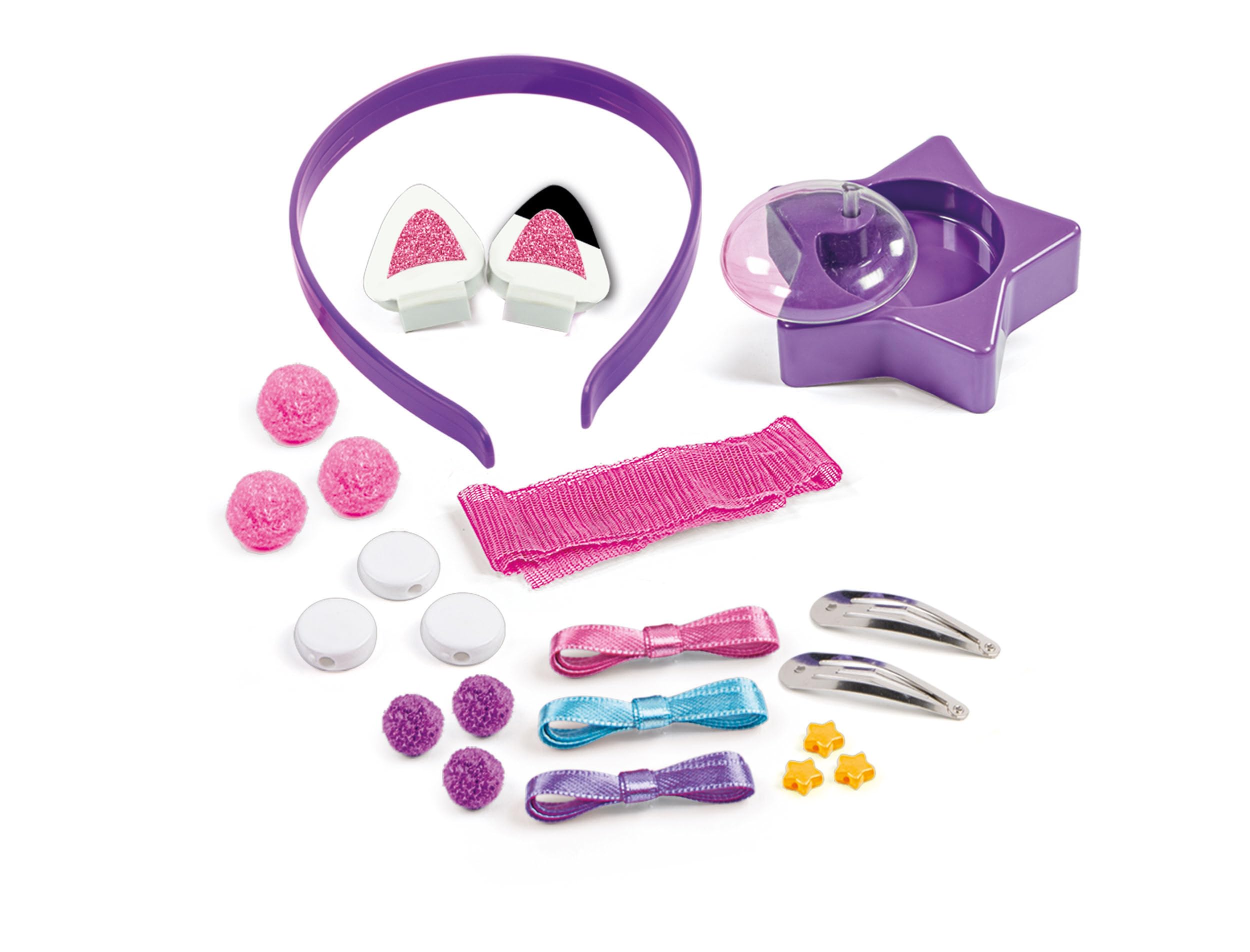 Clementoni Creative Set, Gabby's Dollhouse, Hair accessories, Kids Hairstyle, Headband, Art And Crafts For Kids 6 Years - Image 4