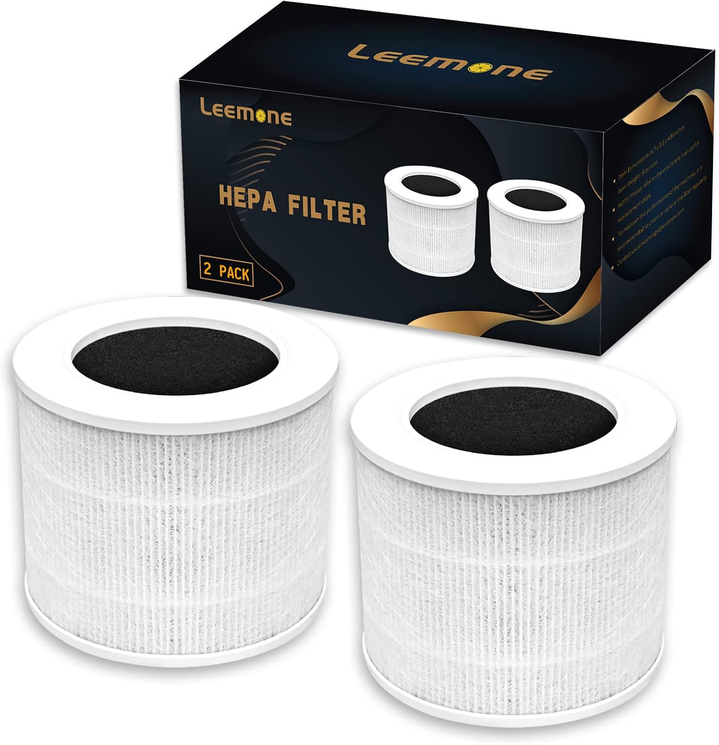 True HEPA Core Mini Replacement Filter for Levoit Core Mini Air Purifier(2 Filter+ 6 Fragrance Sponge)
