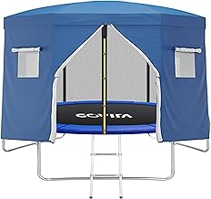 GOVITA - Tenda Telo Protettivo Copertura per Trampolino Elastico 250 cm | Tenda di Protezione dalle Intemperie per Tappeti Elastici | Telone Antipioggia, Resistente ai Raggi UV, Parasole