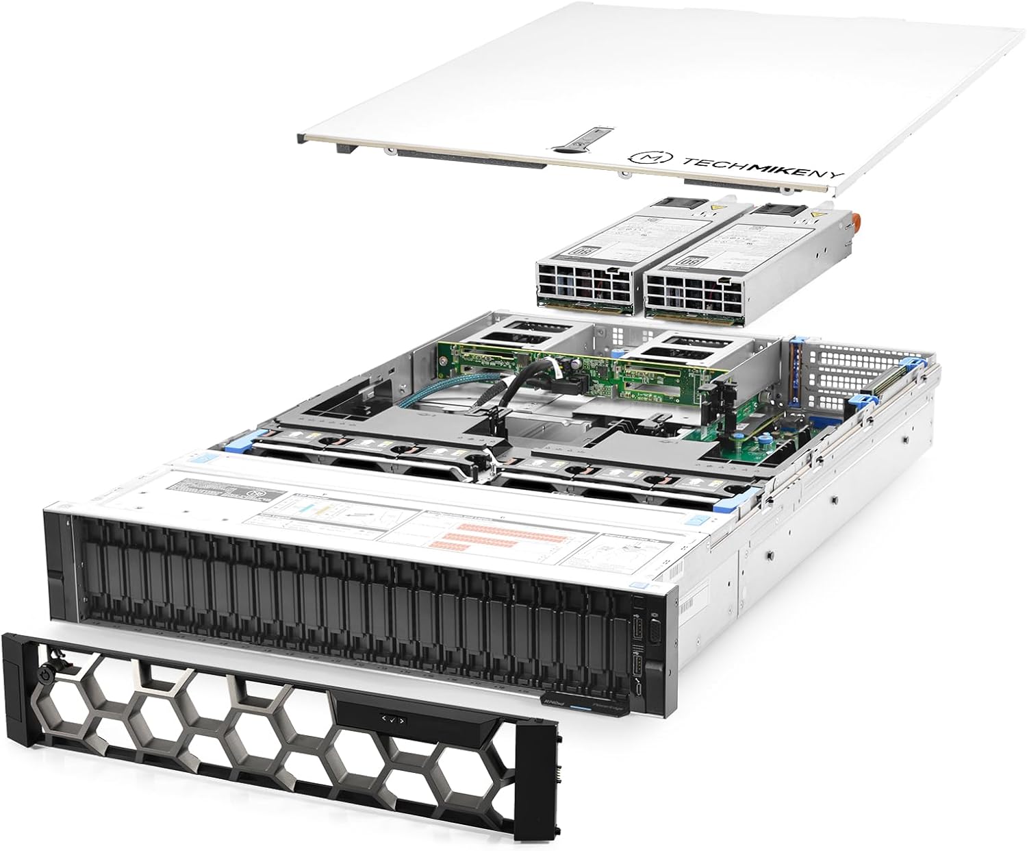 TechMikeNY Server 2X Gold 6148 2.40Ghz 40-Core 32GB RAM + 28x Caddies PowerEdge R740xd (Renewed)