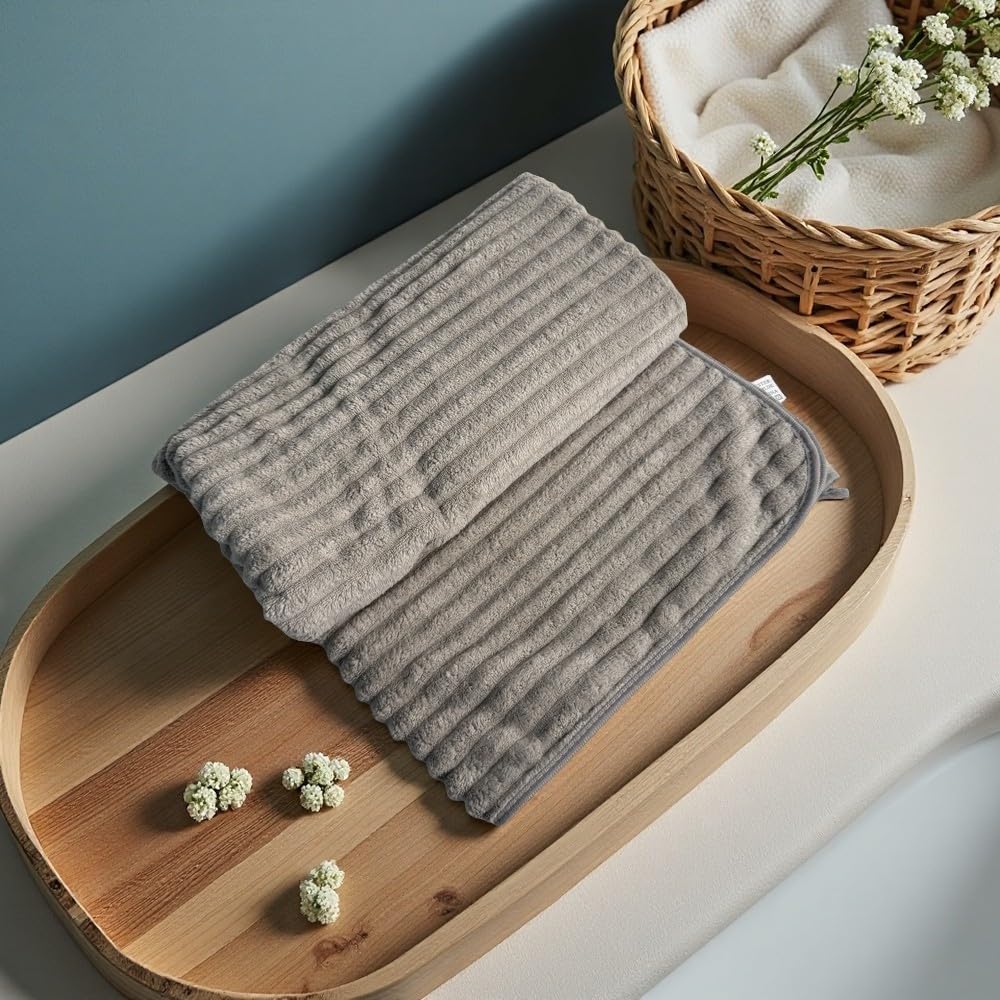 Thickened Coral Fleece Towel Hanging Design Super Absorbent Quick-Drying for Bathroom Beach 1-11