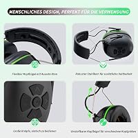 PROTEAR Bluetooth 5.4 Hallásvédő Fülvédő, Hi-Fi Hangszórókkal, 120 Órás Üzemidővel, Fűnyíráshoz, Famunkákhoz, 30dB Zajcsökkentés 2
