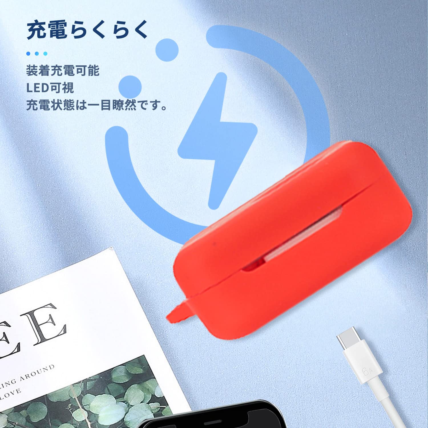 Nothing Ear（2） 用 ケース カバー カラビナ付き+ストラップ付き Amazon | 【2023 NEW】 Nothing Ear（2）用 ケース カバー