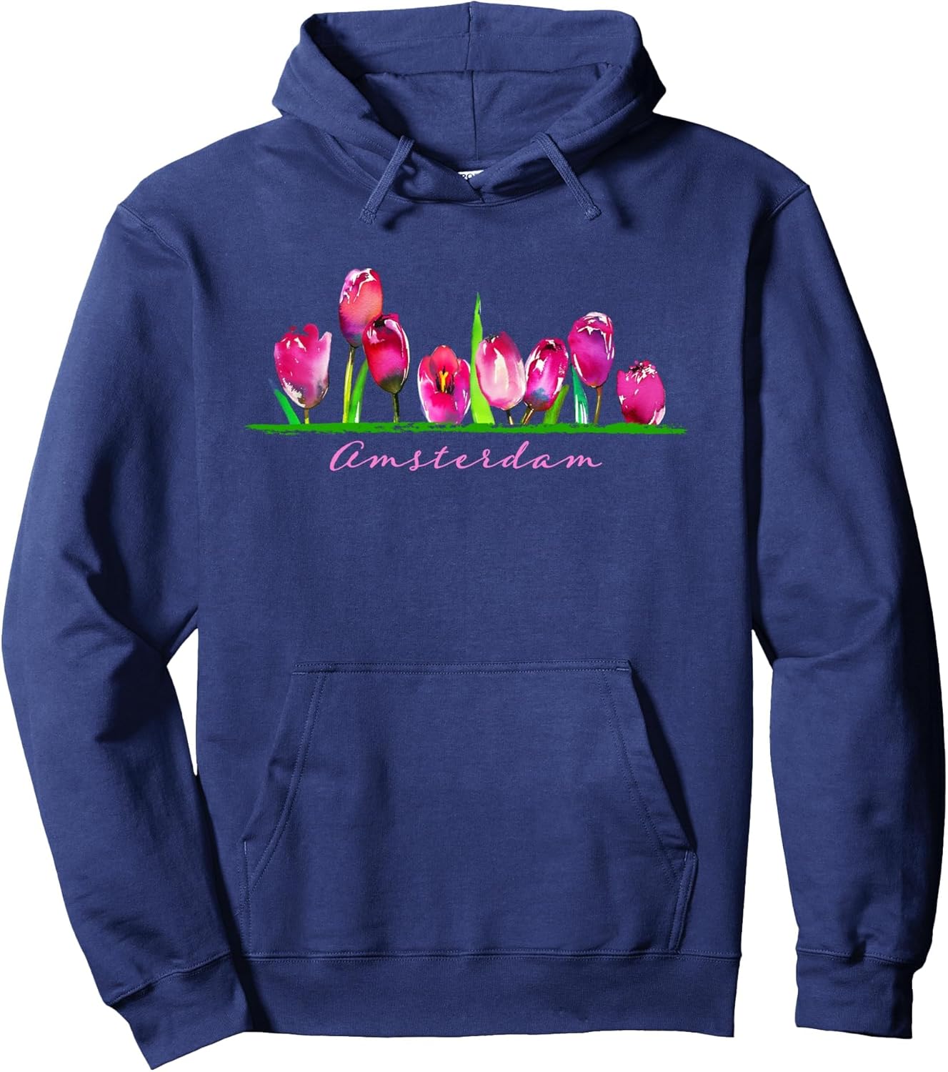 Amsterdam Tulips Flower Art Netherlands Holland Women Girls Pullover Hoodie