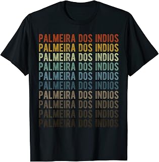 Palmeira dos Indios City Brazil Retro T-Shirt