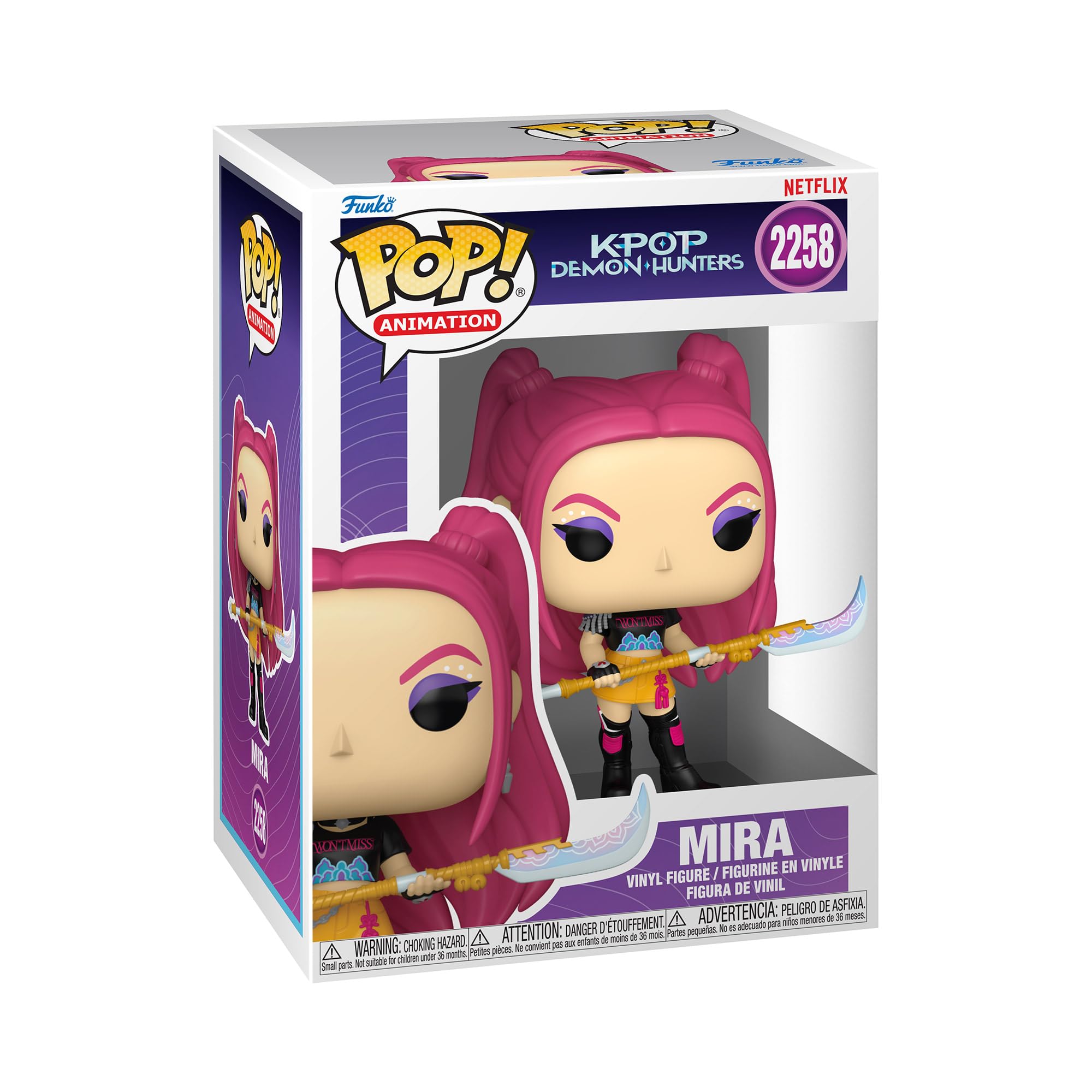 Funko Pop Animation Kpop Demon Hunters Mira Figurine en Vinyle