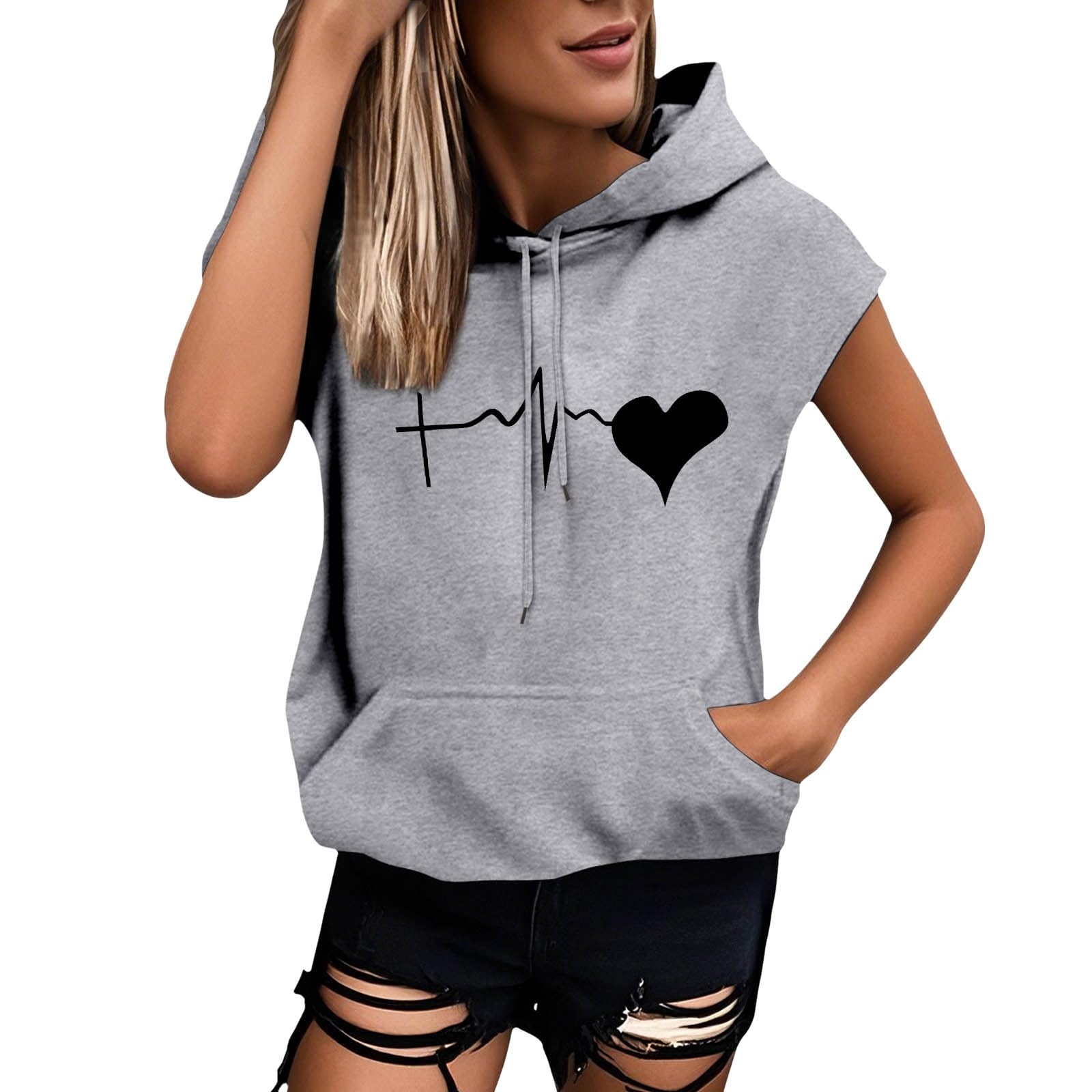 Sweat-shirt de grossesse extensible et respirant manches courtes - 5