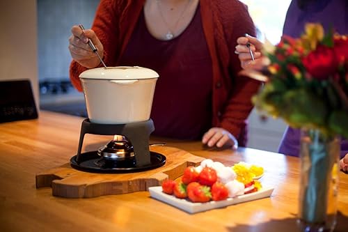 Miniatura 7 de Kitchen Craft Master Class BeigeJuego de fondue Hierro Fundido Esmaltado