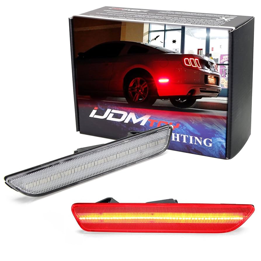 Amazon.com: iJDMTOY Clear Lens Red Full LED Rear Side Marker