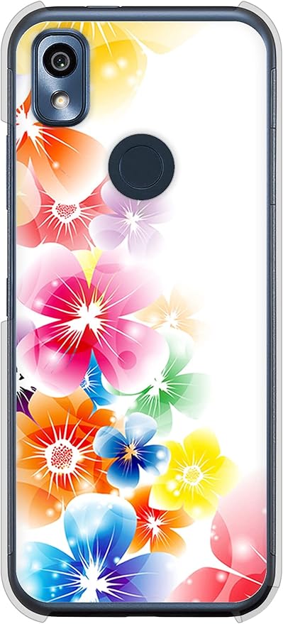 Amazon Co Jp Docomo あんしんスマホ Ky 51b ハード ケース カバー 19 光と花 素材クリア Uv印刷 受注生産品 家電 カメラ