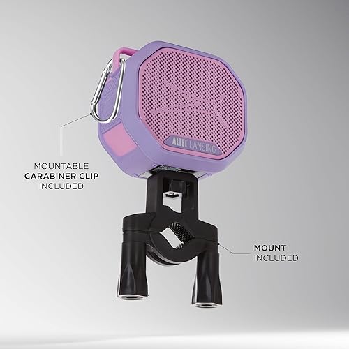 Miniatura 5 de Altec Lansing HYDRATREK - Altavoz Bluetooth magnético, impermeable IP67, altavoz portátil, emparejamiento inalámbrico verdadero, carga rápida USB-C,