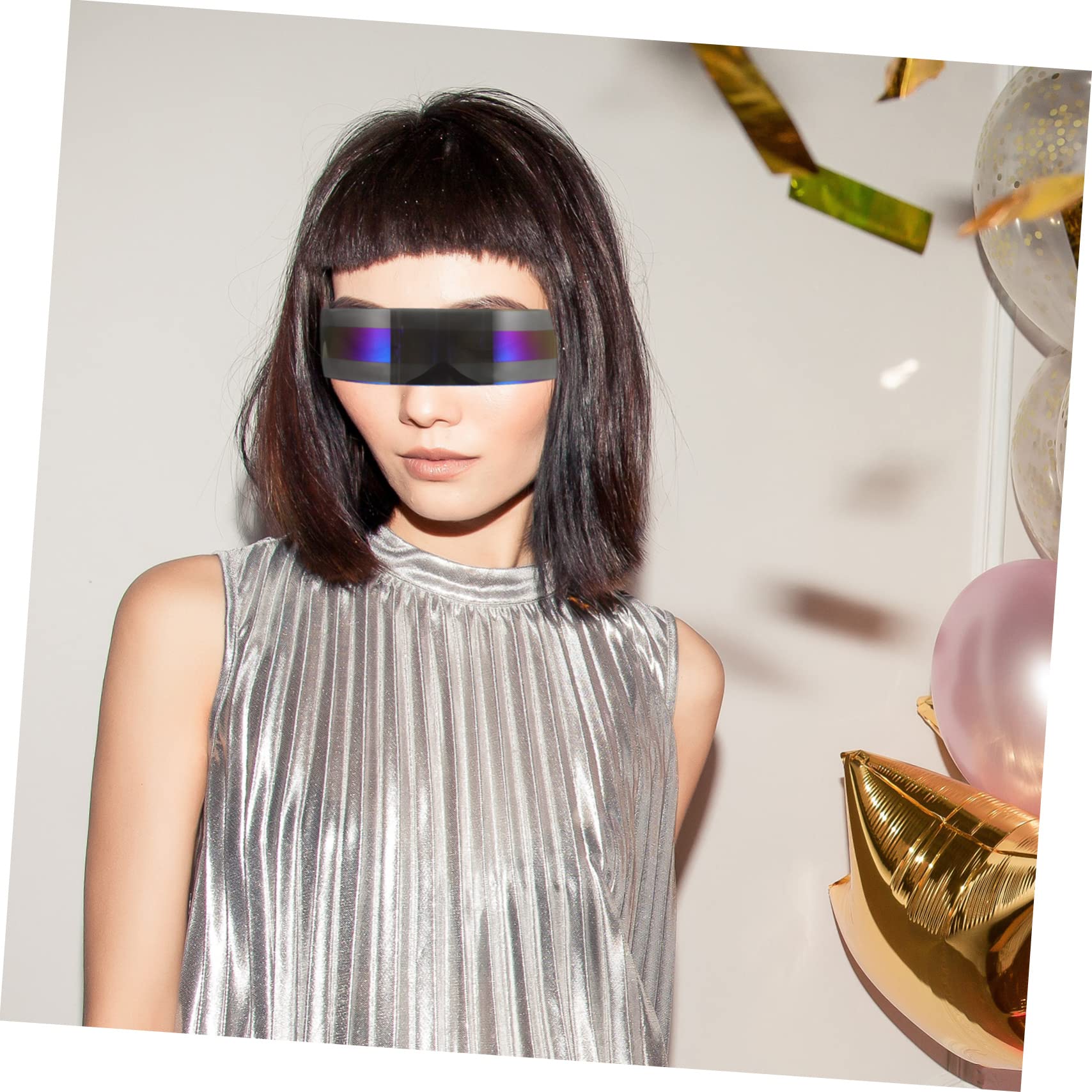 SOIMISS 10piezas Gafas De Fiesta De Estilo Futurista Lentes Decorativos y Ligeros Para Eventos Cosplay y Festivales