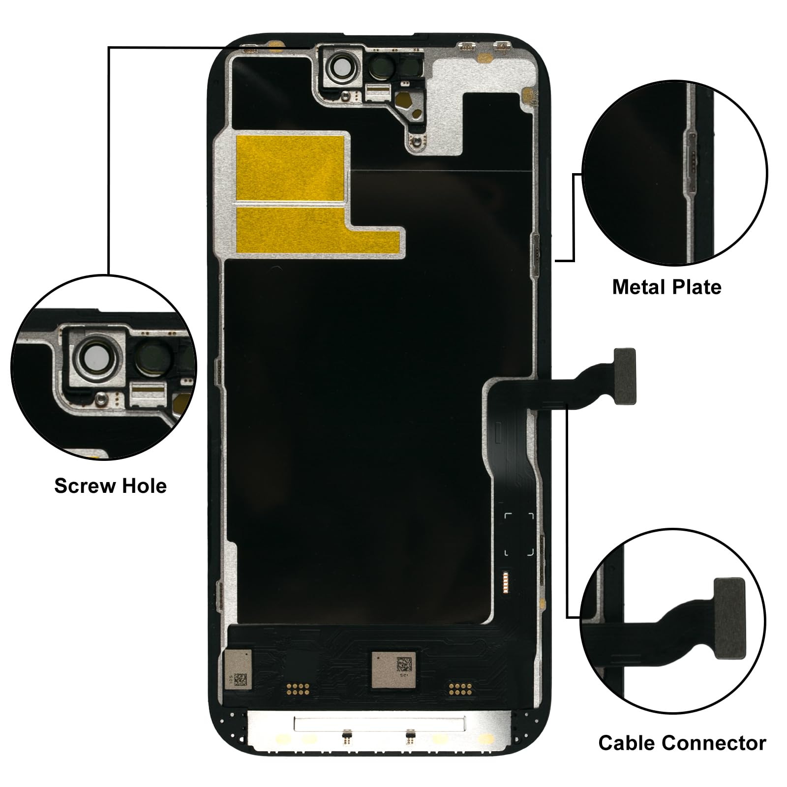 Amazon.co.jp: LL TRADER iPhone 14 Pro 6.1インチ FHD 液晶パネル