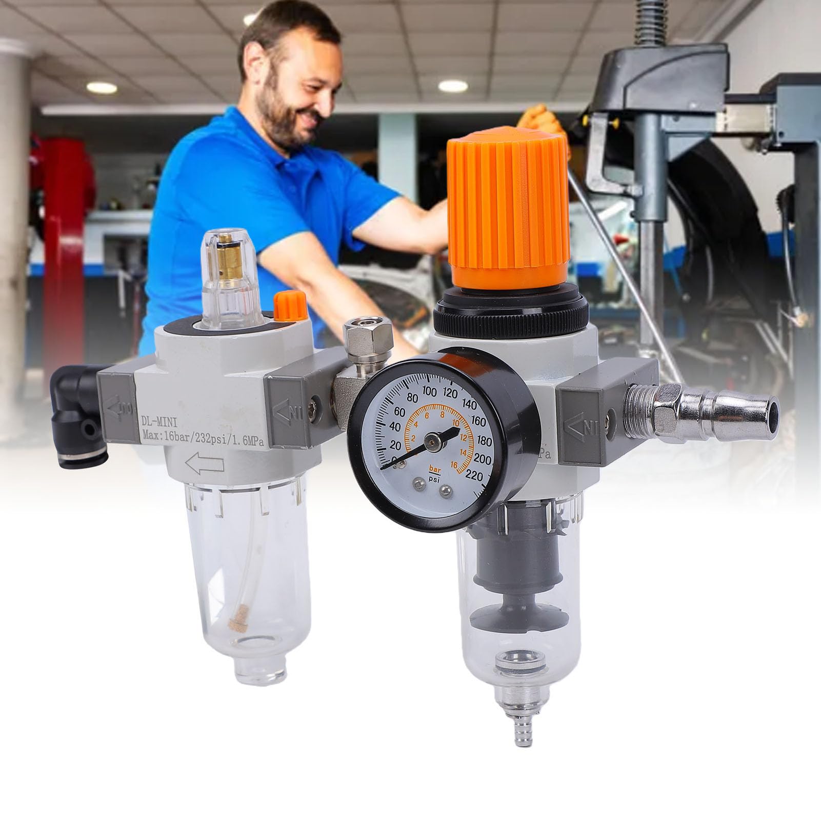 Naroote Separator Wody i, 10 MPa, 1/4NPT, Złącze Węża Powietrza 8 Mm