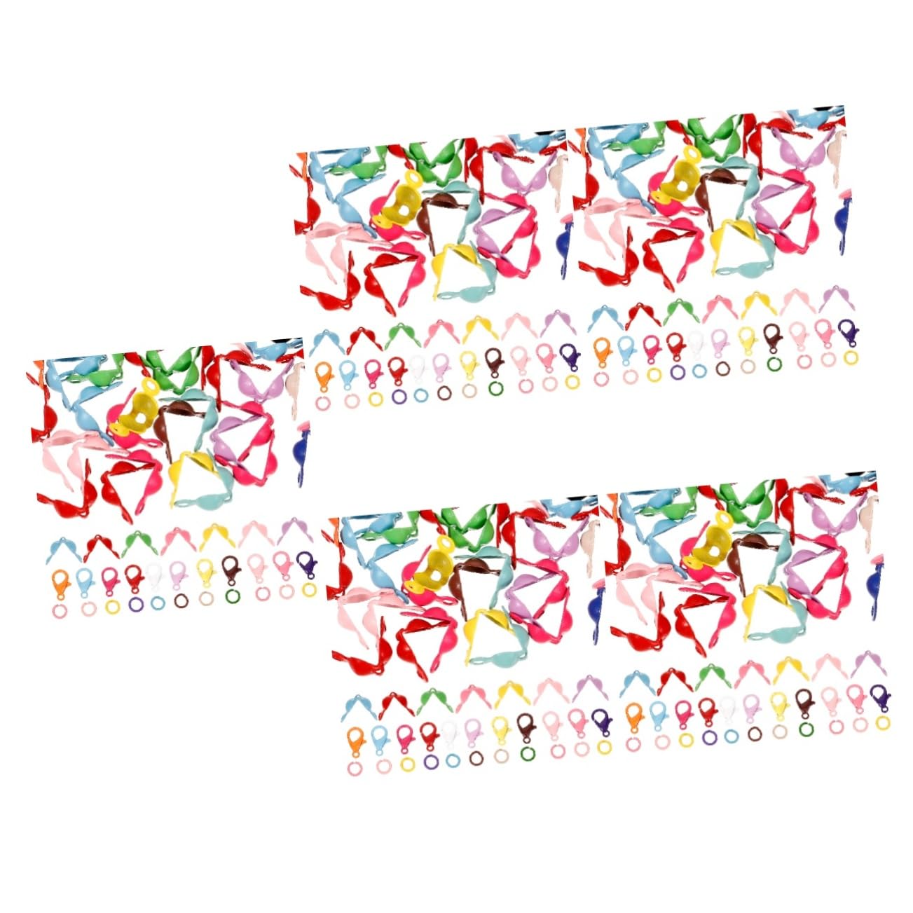 5 Set Chiusura A Moschettone Gioielli Punta Del Tallone Nodo Cappellini Fai Da Te Aperto Anello Di Salto Connettori Risultati Dei Monili Accessori Fai Da Te Collana Anello Di