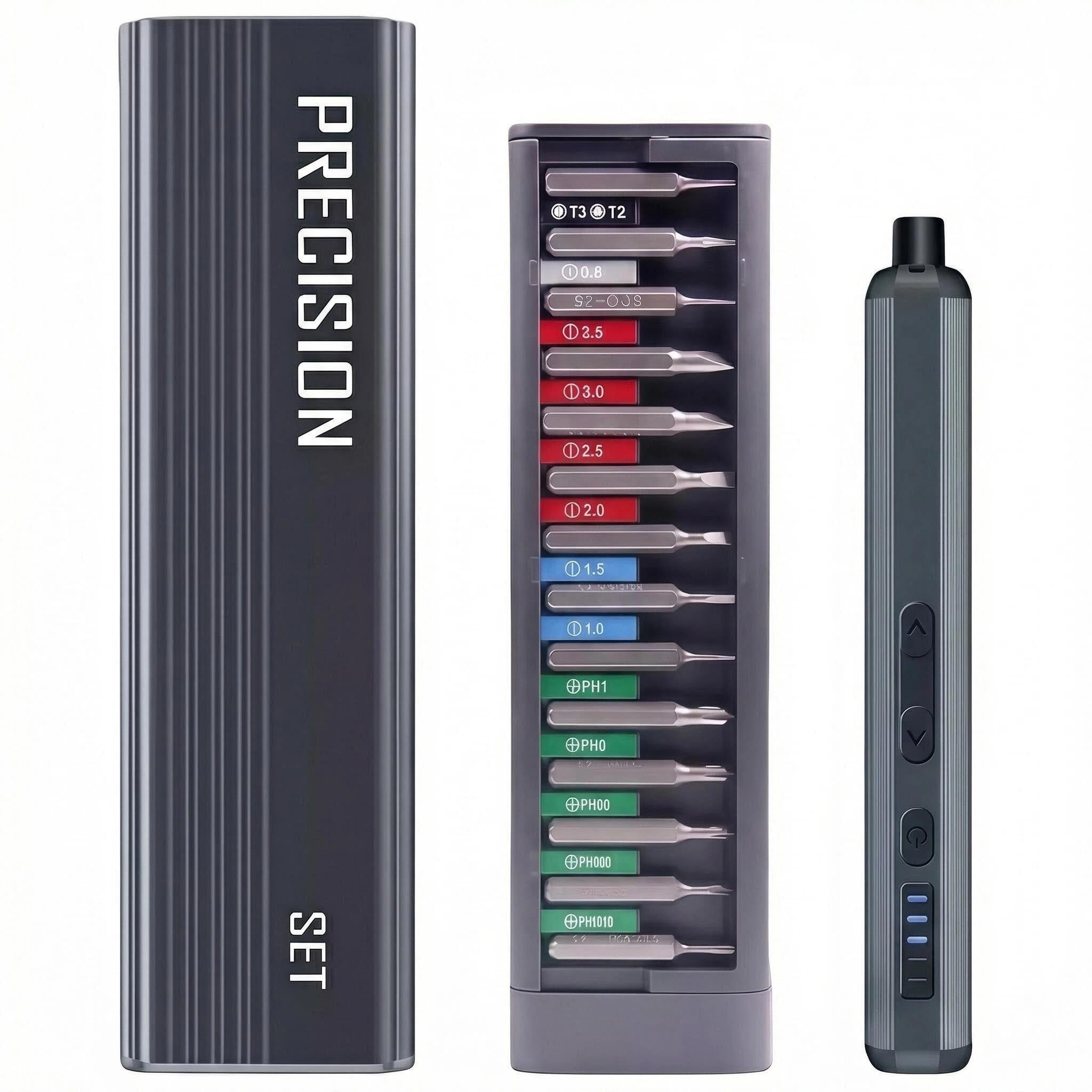 Ultra Mini cacciavite elettrico, avvitatore senza fili, max 0,6 N.m, 52 punte magnetiche, esagonale 5/32 pollici, archiviazione magnetica, strumento di riparazione per elettronica, fotocamera
