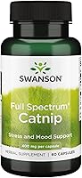 Swanson Full Spectrum Catnip 400mg 60 Capsules - Natural Herbal Relaxation Support