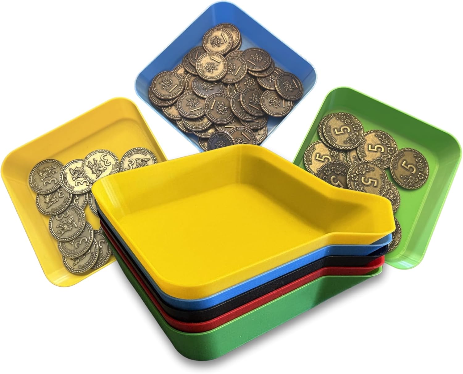 Board Game Trays – Organize, Play, and Win! Get Your Set of Trays Perfect for Board Game Accessories, Tokens, Meeples and Other Small Items... (Mixed)