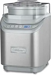 Cuisinart Máquina De Fazer Sorvete, 2 Litros, Cool Creations Frozen Yogurt, Gelato, Sorbet Maker, Tela Lcd E Timer, Aço Inoxidável, Ice-70P1