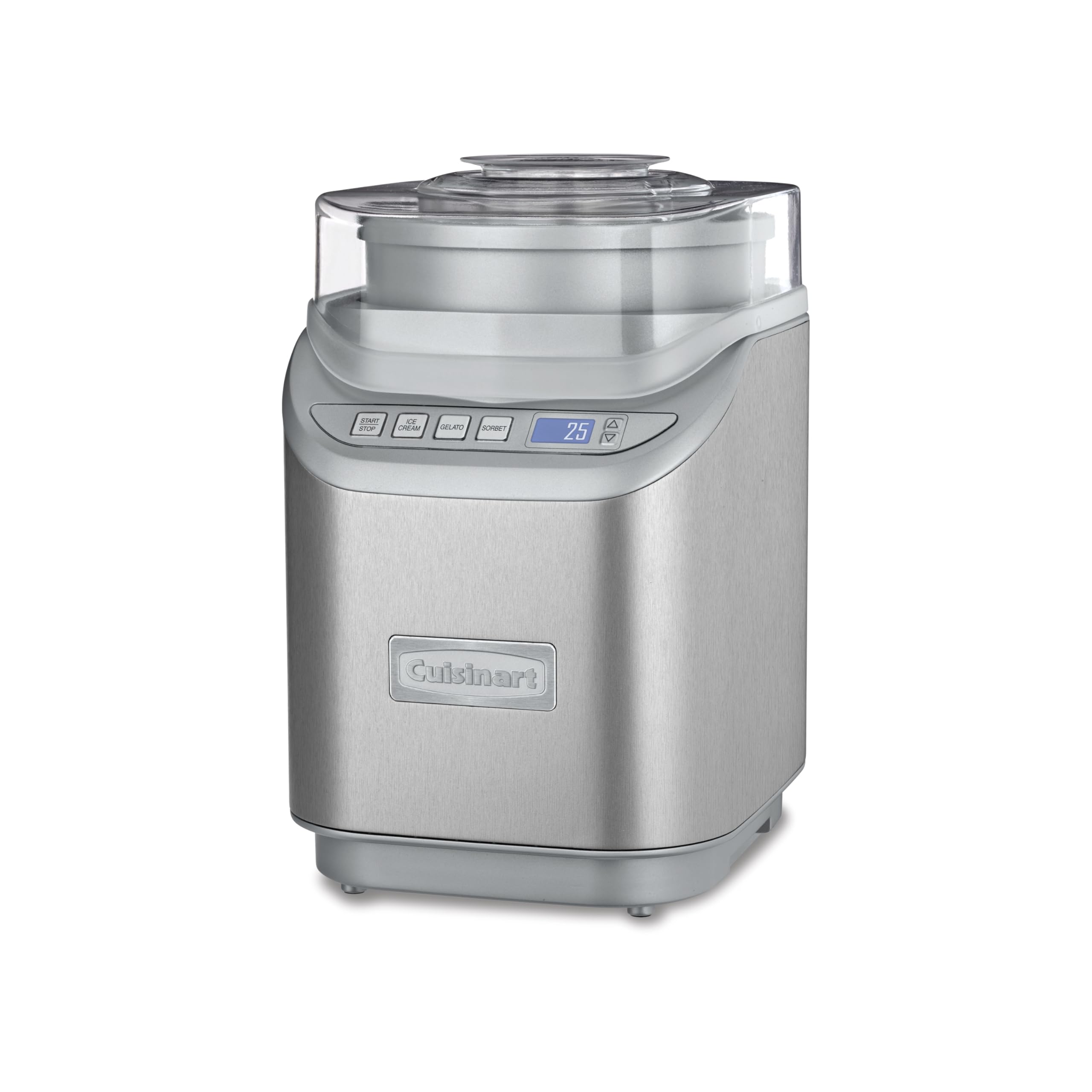 CuisinartICE-70P1 Cool Creations 2-Quart Soft Service, Brushed Chrome, Ice Cream Maker with Countdown Timer
