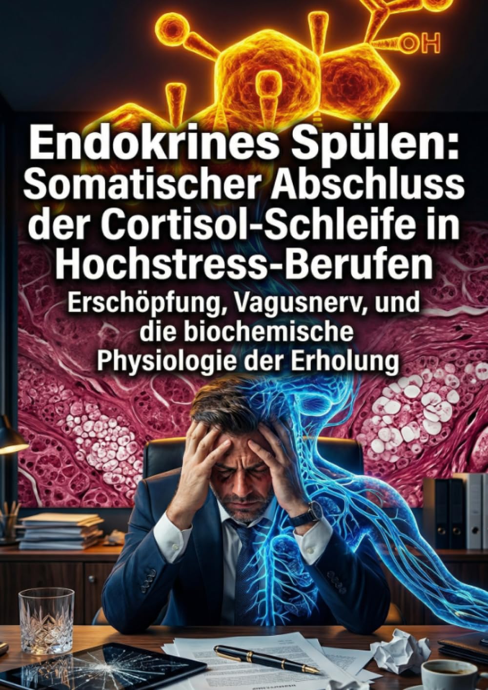 Endokrines Spülen: Somatischer Abschluss der Cortisol-Schleife in Hochstress-Berufen: Erschöpfung, Vagusnerv, und die biochemische Physiologie der Erholung