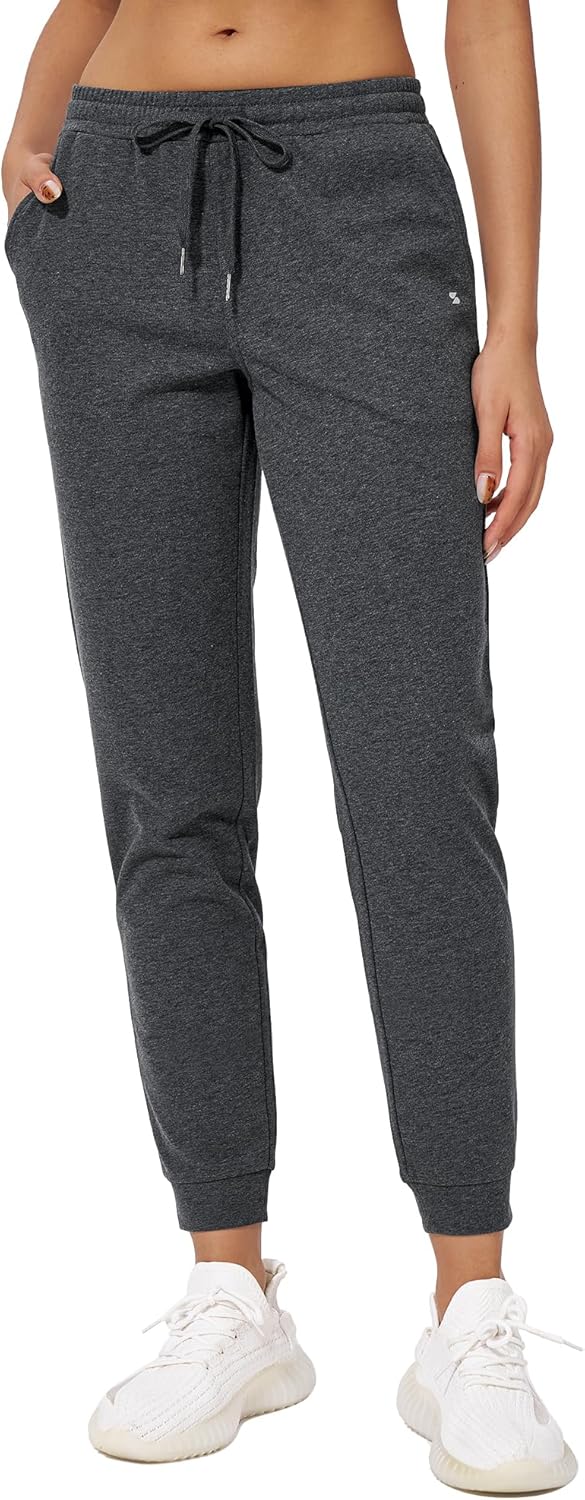 Stelle Womens High Waist Drawstring Jogger Athletic Lounge Sweatpants with Pockets
