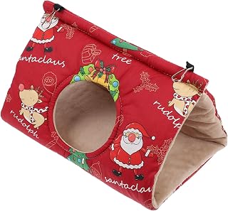 Ipetboom Ninho De Papagaio Triângulo Rede Bichos Brinquedos Rede De Algodão Hamster Brinquedo De Rede Pássaro De Natal Rede Casa De Pássaros Pássaro Pendurado Cabana Ninho De Pássaro