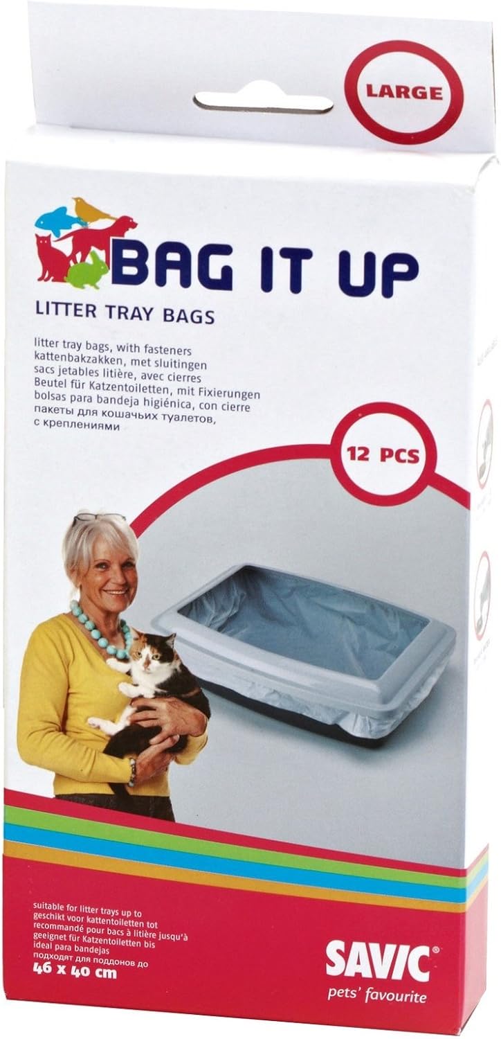 Savic Bag It Up Large Cat Litter Tray Bags (Pack Of 12