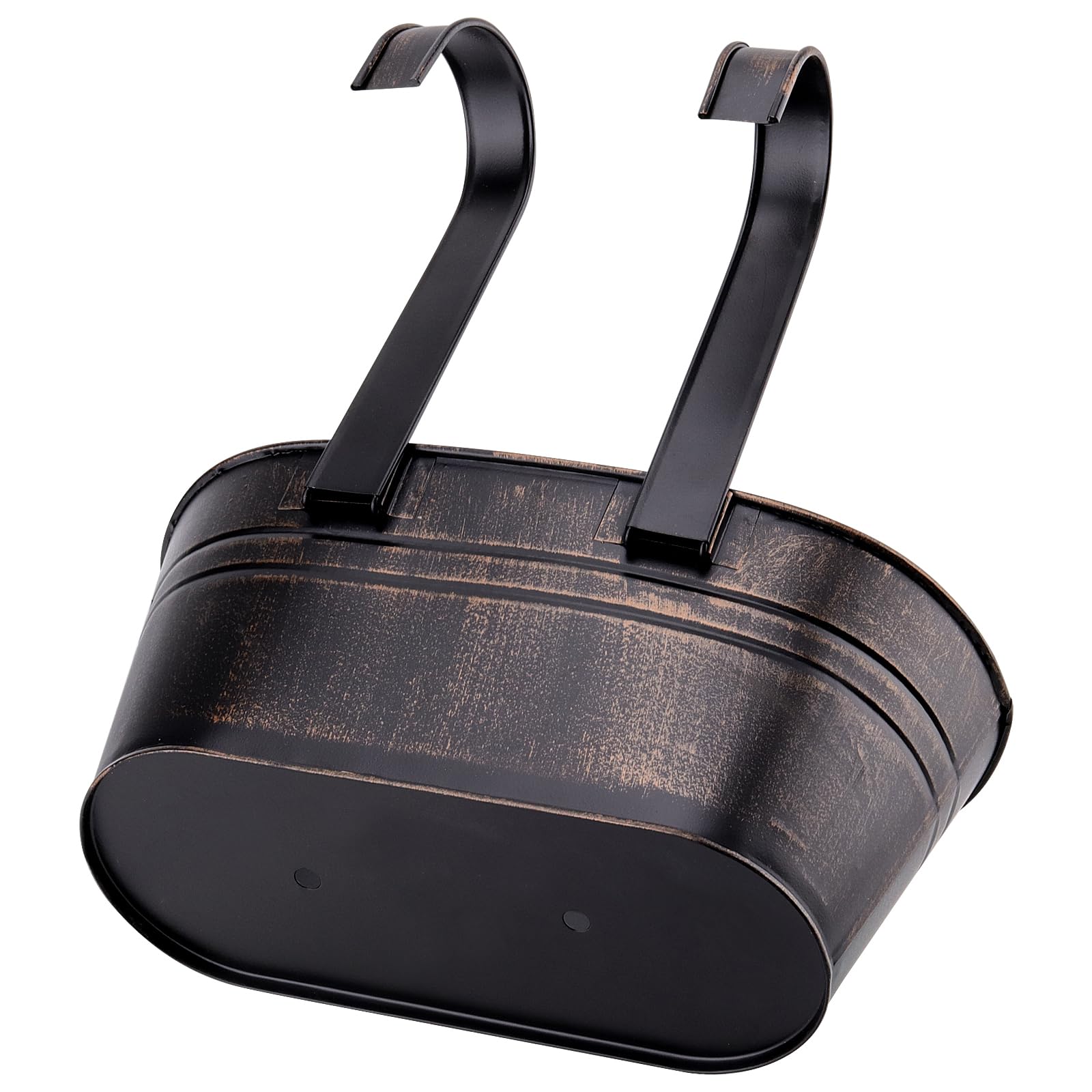 Juego de 3 macetas Colgantes de Metal, macetas Colgantes para balcón, macetas Colgantes con Ganchos para Exterior e Interior, balcón, decoración de jardín, Valla