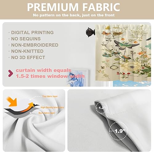 Miniatura 369 de Cenefas de cocina modernas con patrón de cobre marrón dorado para ventanas, cenefas opacas abstractas de marcas de arañazos y cortinas opacas