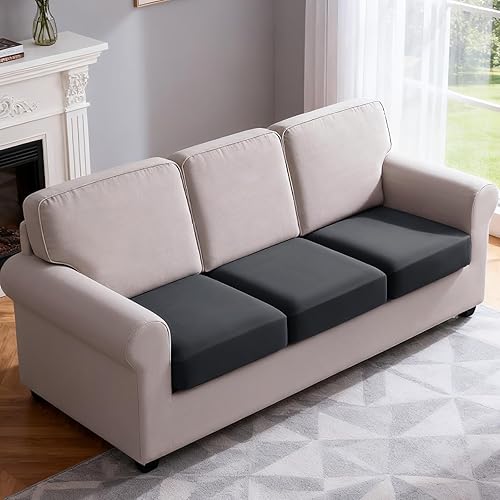Miniatura 41 de TAOCOCO Fundas de sofá modular, fundas elásticas de cojín para sofá seccional en forma de L, 4 fundas de asiento seccionales, protector de muebles