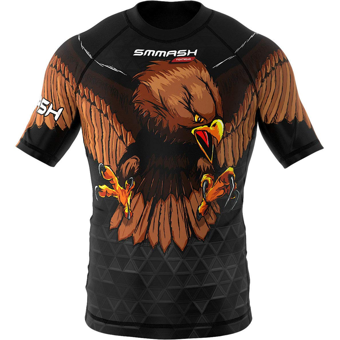 SMMASH Helion Rashguard Hombre Manga Corta, Camisetas Hombre para MMA, Artes Marciales, Krav Maga, BJJ, K1, Karate, Material Transpirable y Antibacteriano — view 49